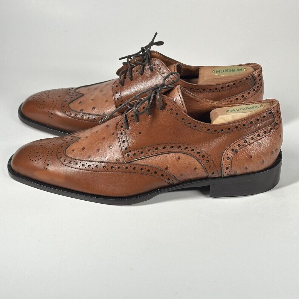 Cerruti Brown Mens Italian Leather Oxford Dress Shoes/ Made in Italy/ 44 - 11 - Picture 6 of 16